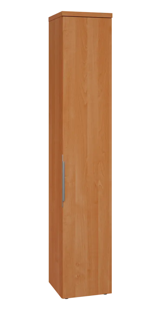 SIN 6 - 4D kancelářská skříň, 1-dveřová, pravá, 2170x400x400, olše jantar